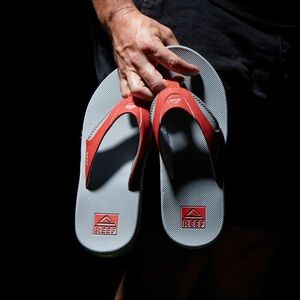Reef Men's Sandals in Red and Gray
